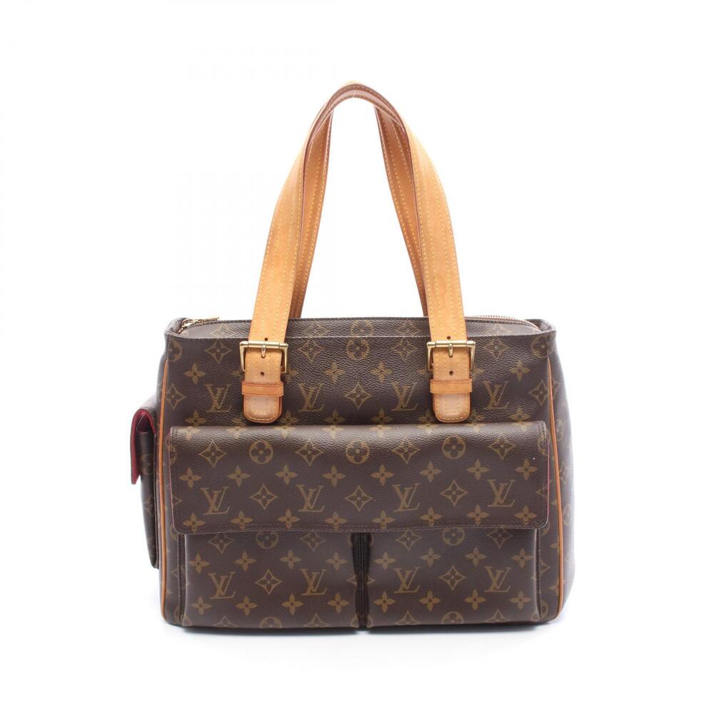 Louis Vuitton Multiplicit Monogram Handbag Canvas Leather Brown